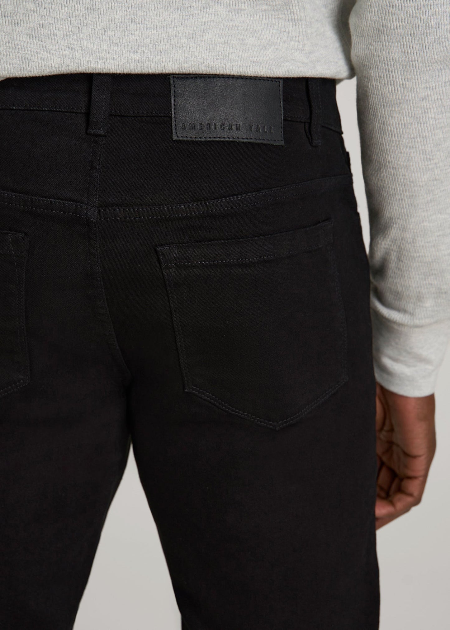 American Tall Men Carman TAPERED Jeans for Tall Men in True Black