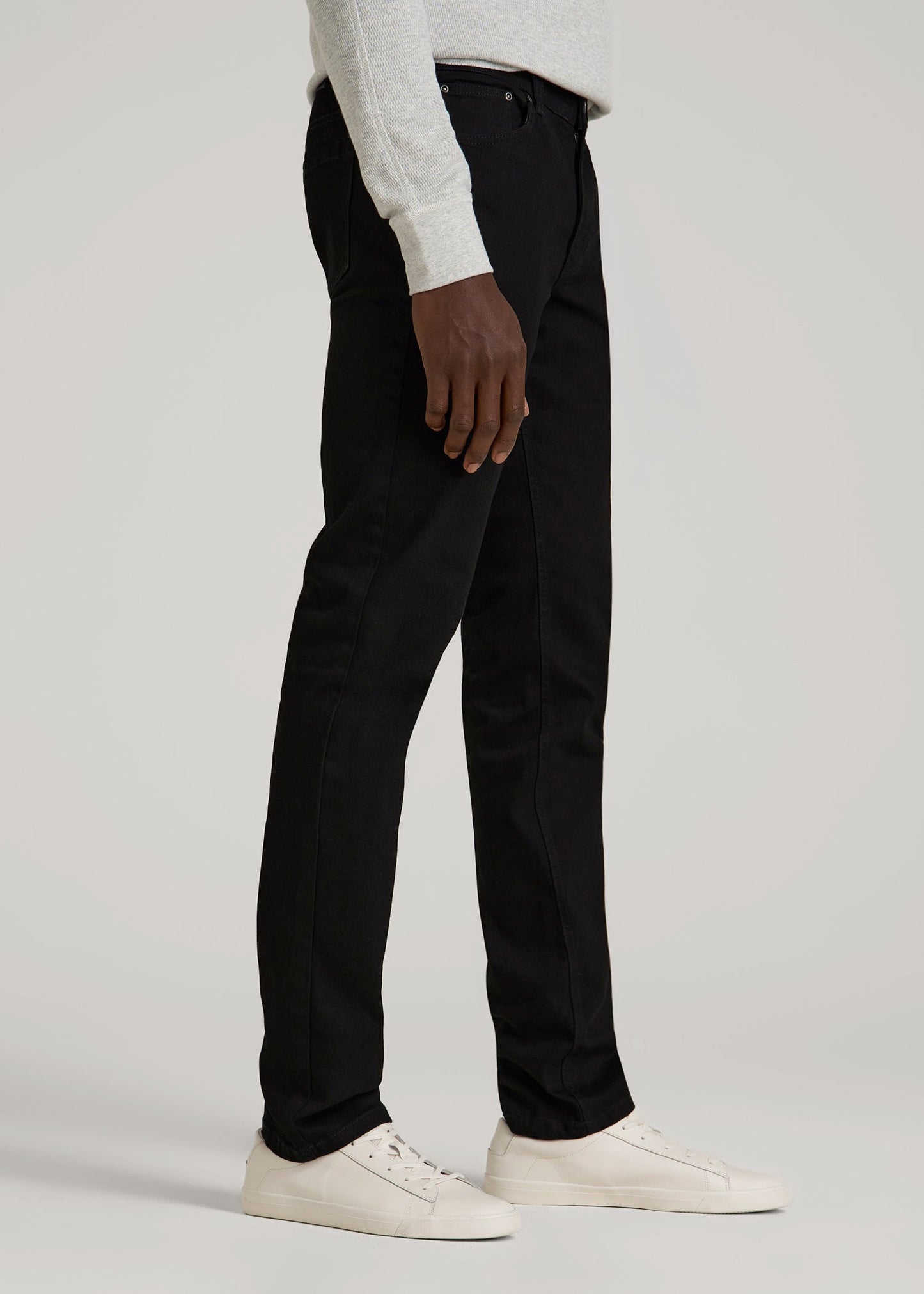American Tall Men Carman TAPERED Jeans for Tall Men in True Black