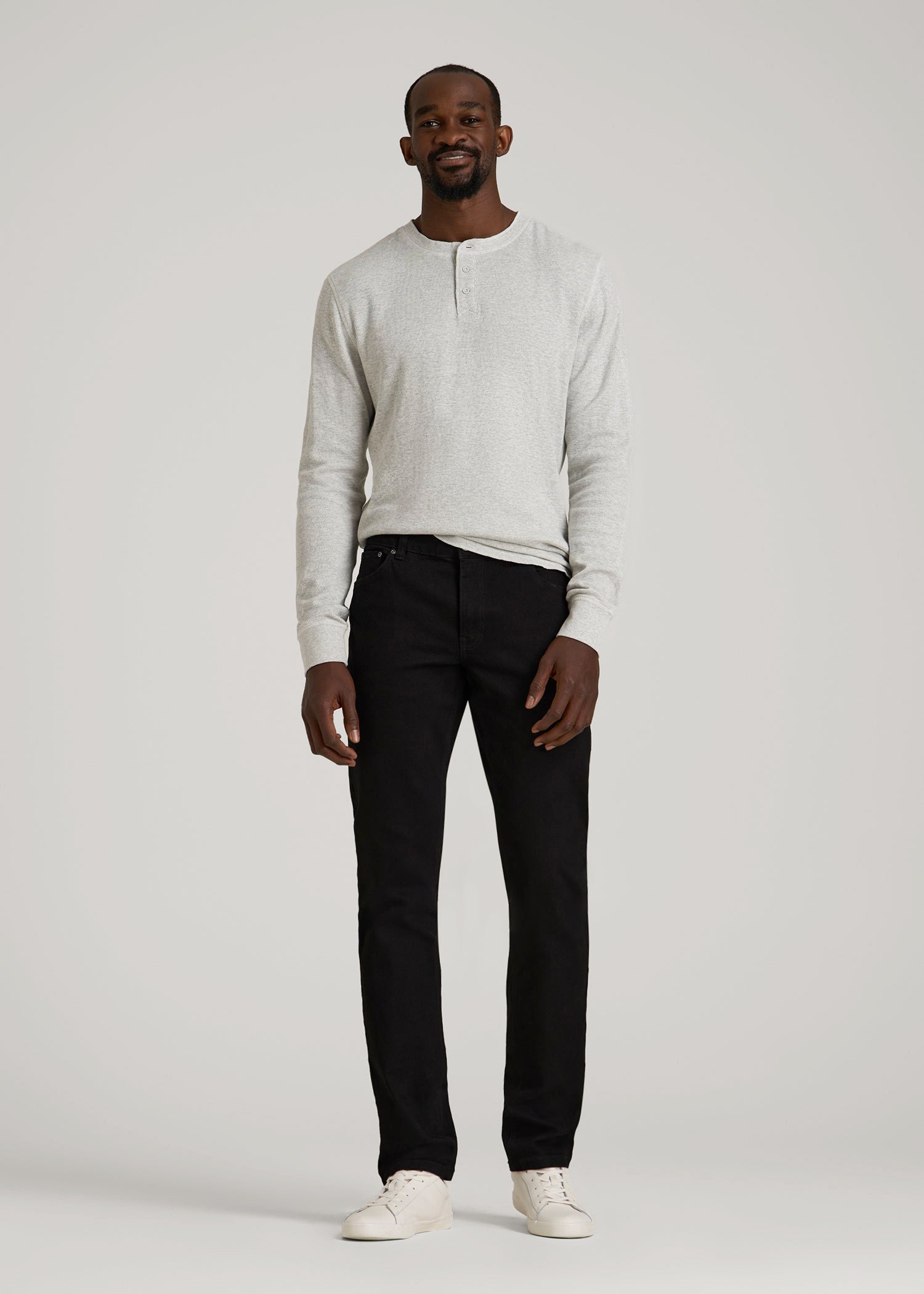 American Tall Men Carman TAPERED Jeans for Tall Men in True Black