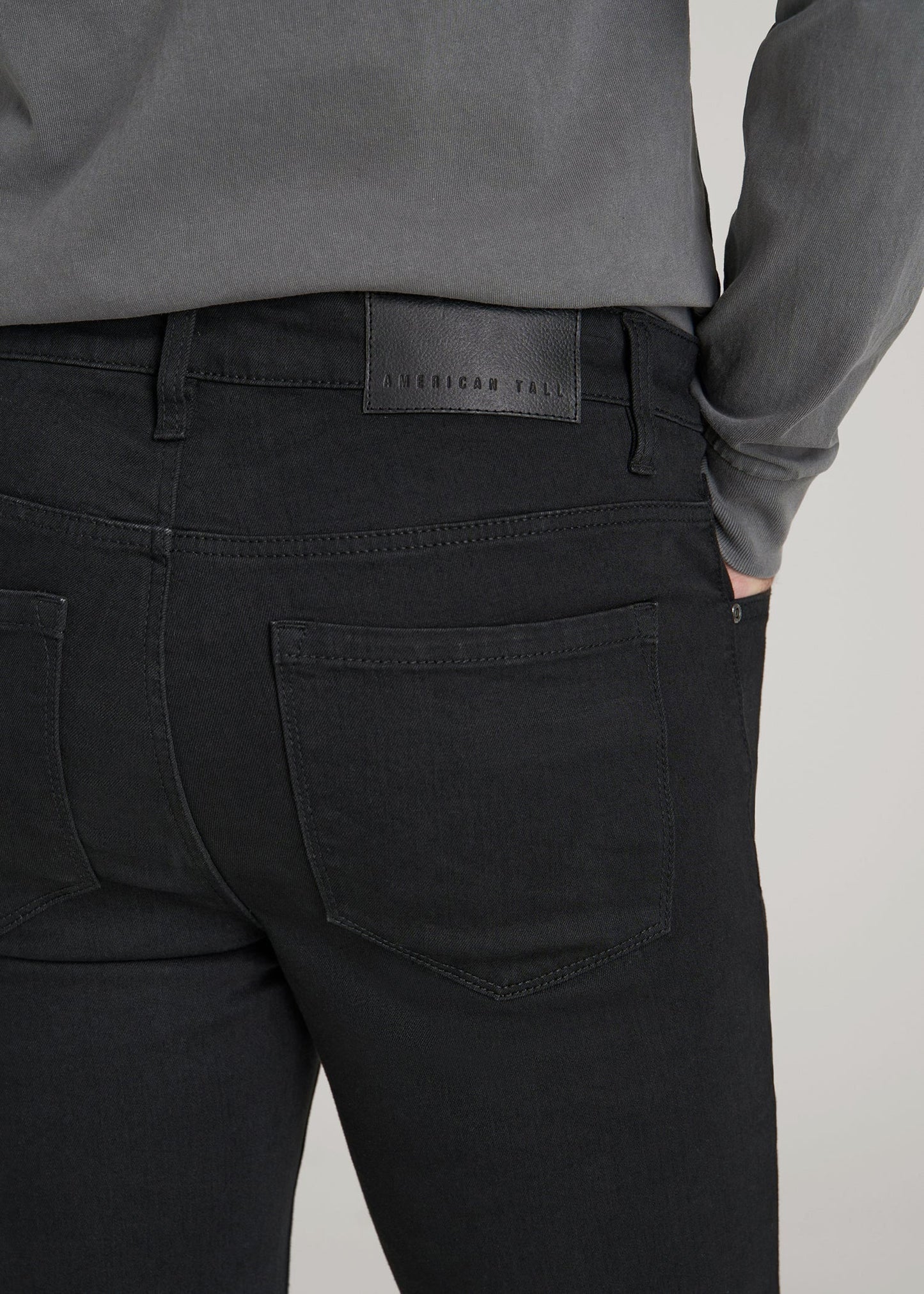 American Tall Men Travis SKINNY Jeans for Tall Men in Black
