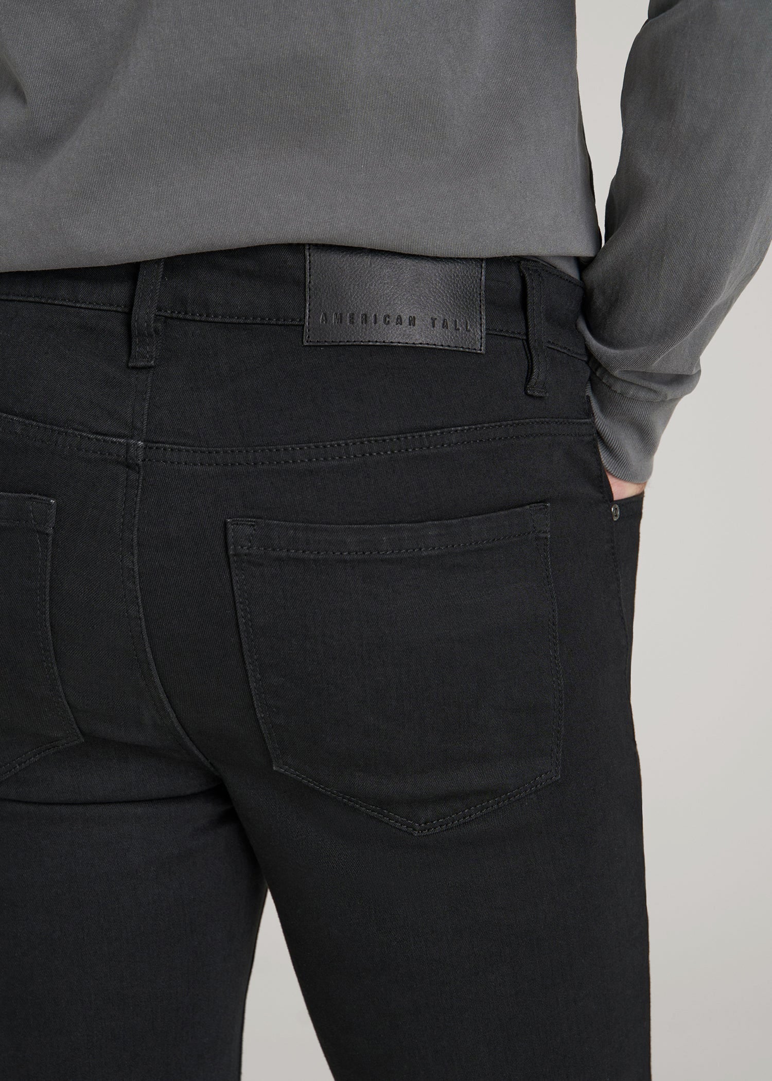 American Tall Men Travis SKINNY Jeans for Tall Men in Black