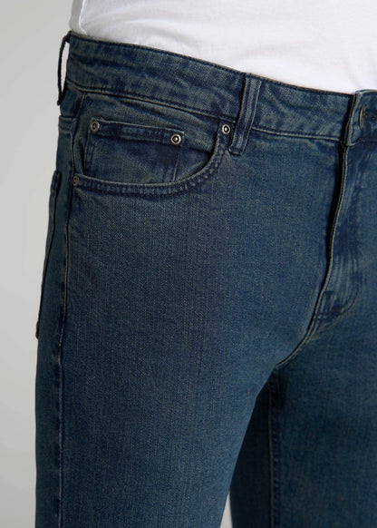 American Tall Men Dylan Slim Fit Jeans for Tall Men in Coastal Blue