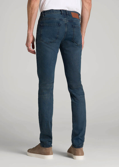 American Tall Men Dylan Slim Fit Jeans for Tall Men in Coastal Blue