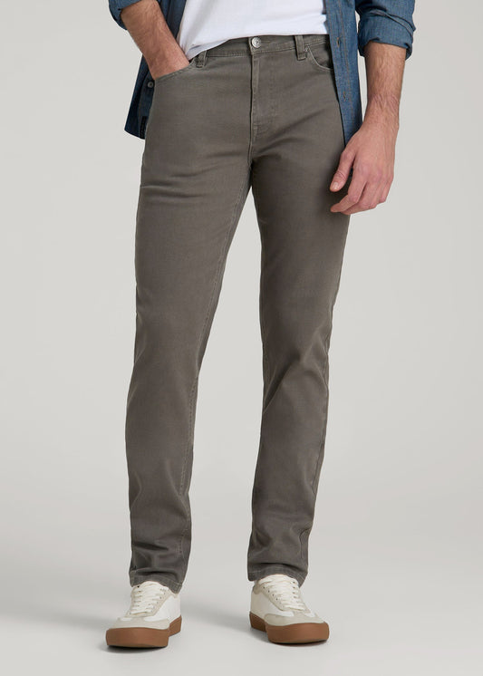 American Tall Men Dylan Slim Fit Colored Jeans for Tall Men in Sage