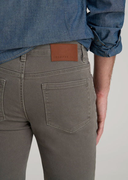 American Tall Men Dylan Slim Fit Colored Jeans for Tall Men in Sage