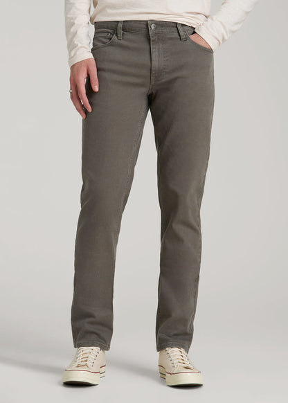 American Tall Men Carman Tapered Fit Colored Jeans for Tall Men in Sage