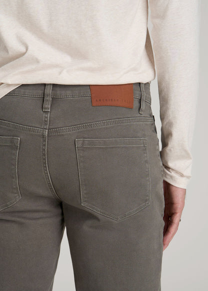 American Tall Men Carman Tapered Fit Colored Jeans for Tall Men in Sage