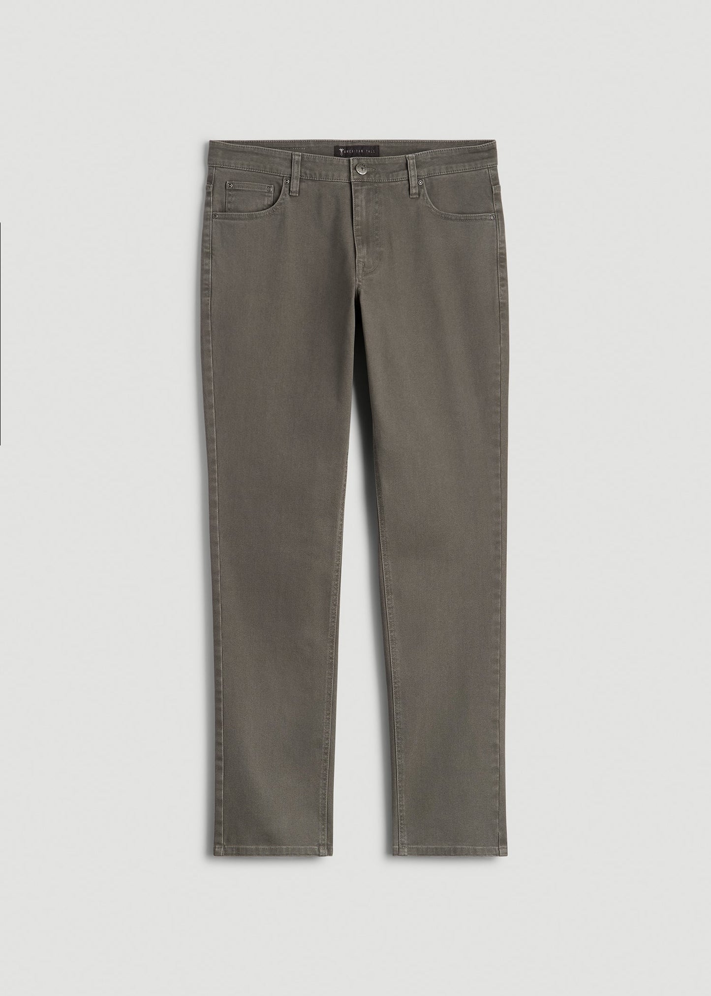 American Tall Men Carman Tapered Fit Colored Jeans for Tall Men in Sage
