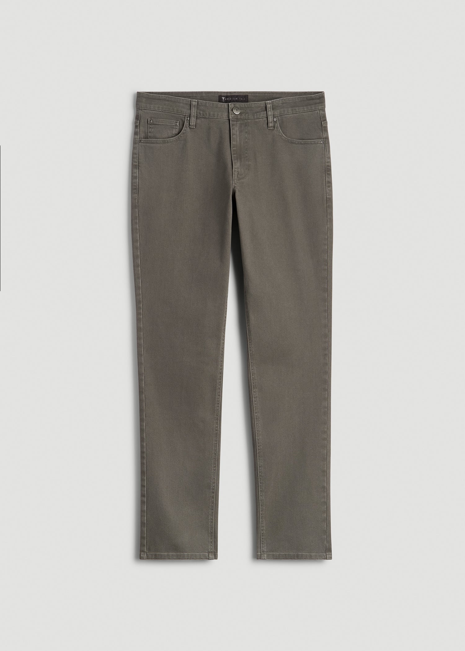 American Tall Men Carman Tapered Fit Colored Jeans for Tall Men in Sage