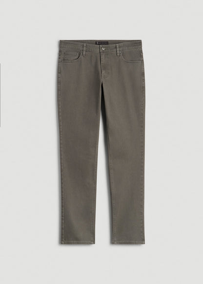 American Tall Men Carman Tapered Fit Colored Jeans for Tall Men in Sage