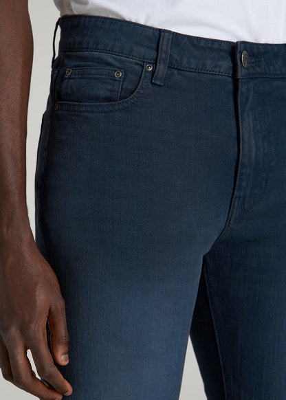 American Tall Men Dylan Slim Fit Jeans for Tall Men in Faded Blue Black