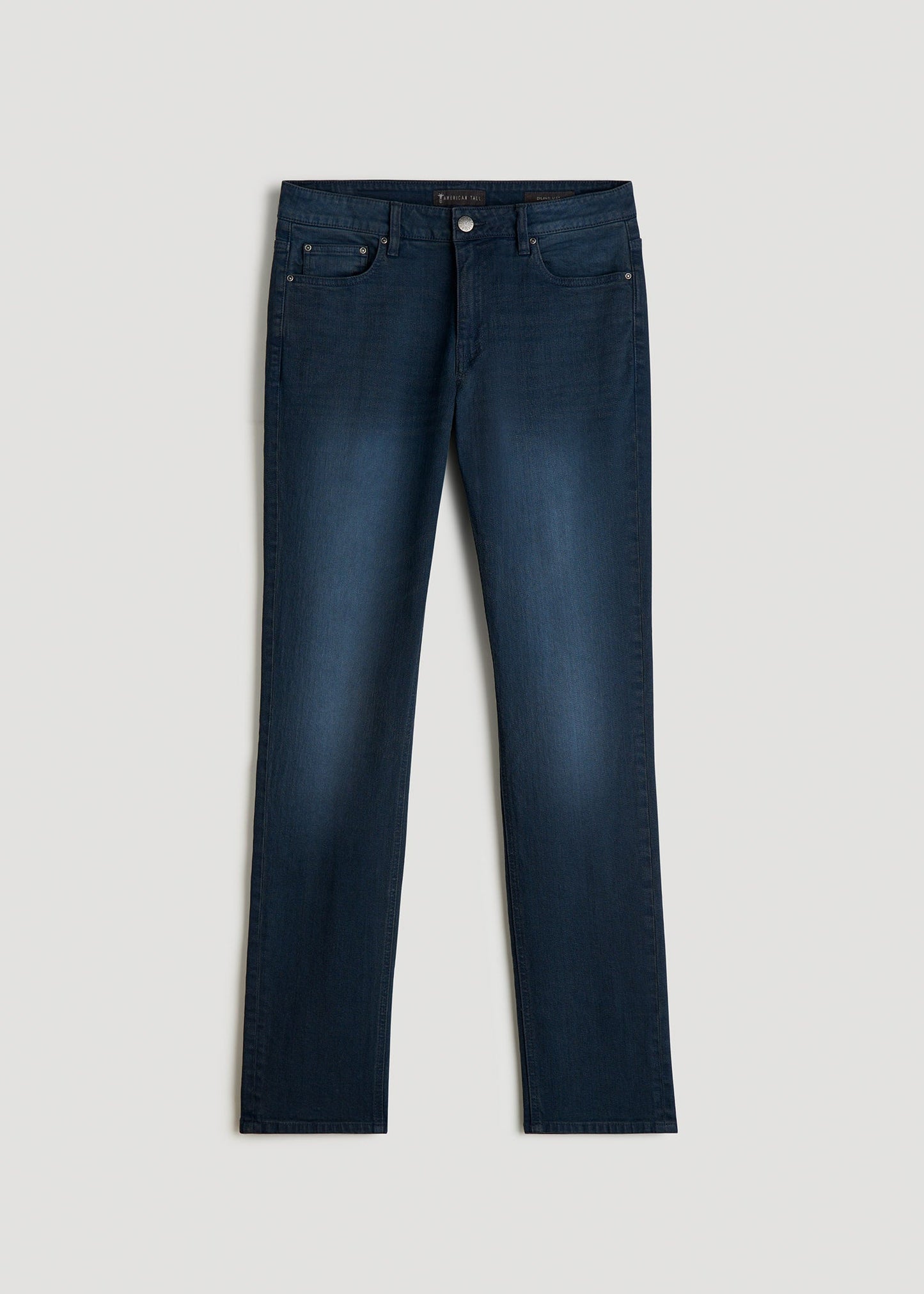 American Tall Men Dylan Slim Fit Jeans for Tall Men in Faded Blue Black