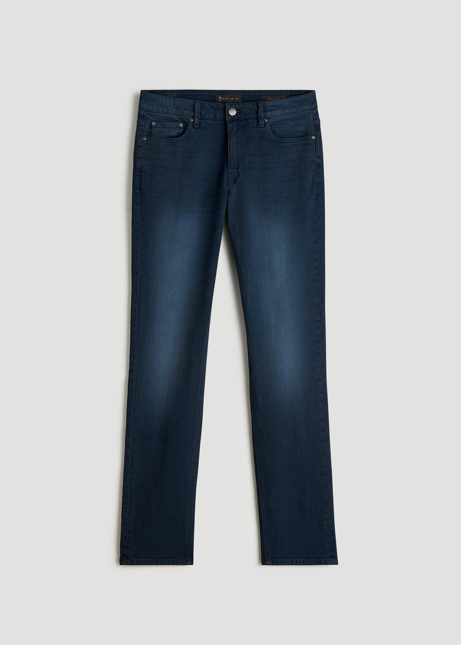 American Tall Men Dylan Slim Fit Jeans for Tall Men in Faded Blue Black