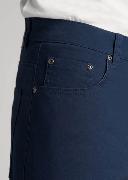 American Tall Men Carman TAPERED Fit Five Pocket Pants for Tall Men in Marine Navy
