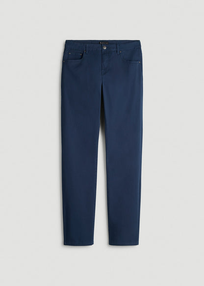 American Tall Men Carman TAPERED Fit Five Pocket Pants for Tall Men in Marine Navy