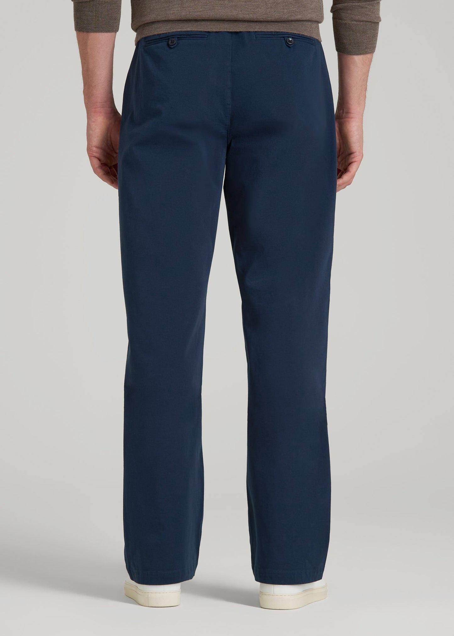 American Tall Men 4 Way Stretch Commuter RELAXED Chino Pants for Tall Men in Navy Blue