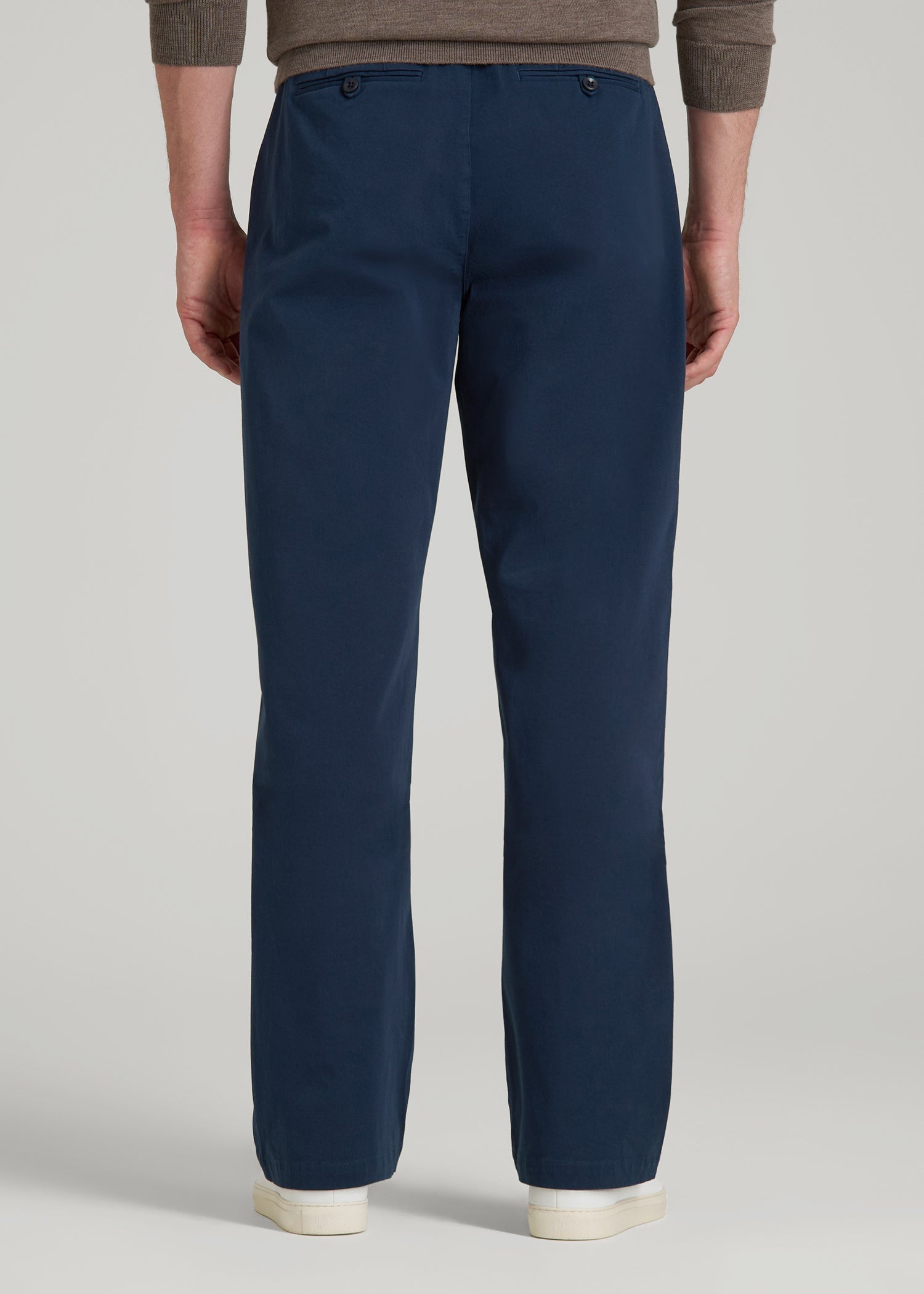 American Tall Men 4 Way Stretch Commuter RELAXED Chino Pants for Tall Men in Navy Blue