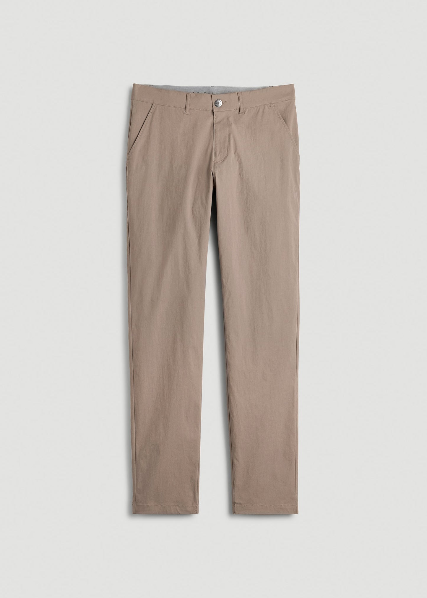 American Tall Men TAPERED FIT Traveler Chino Pants for Tall Men in Dark Sand