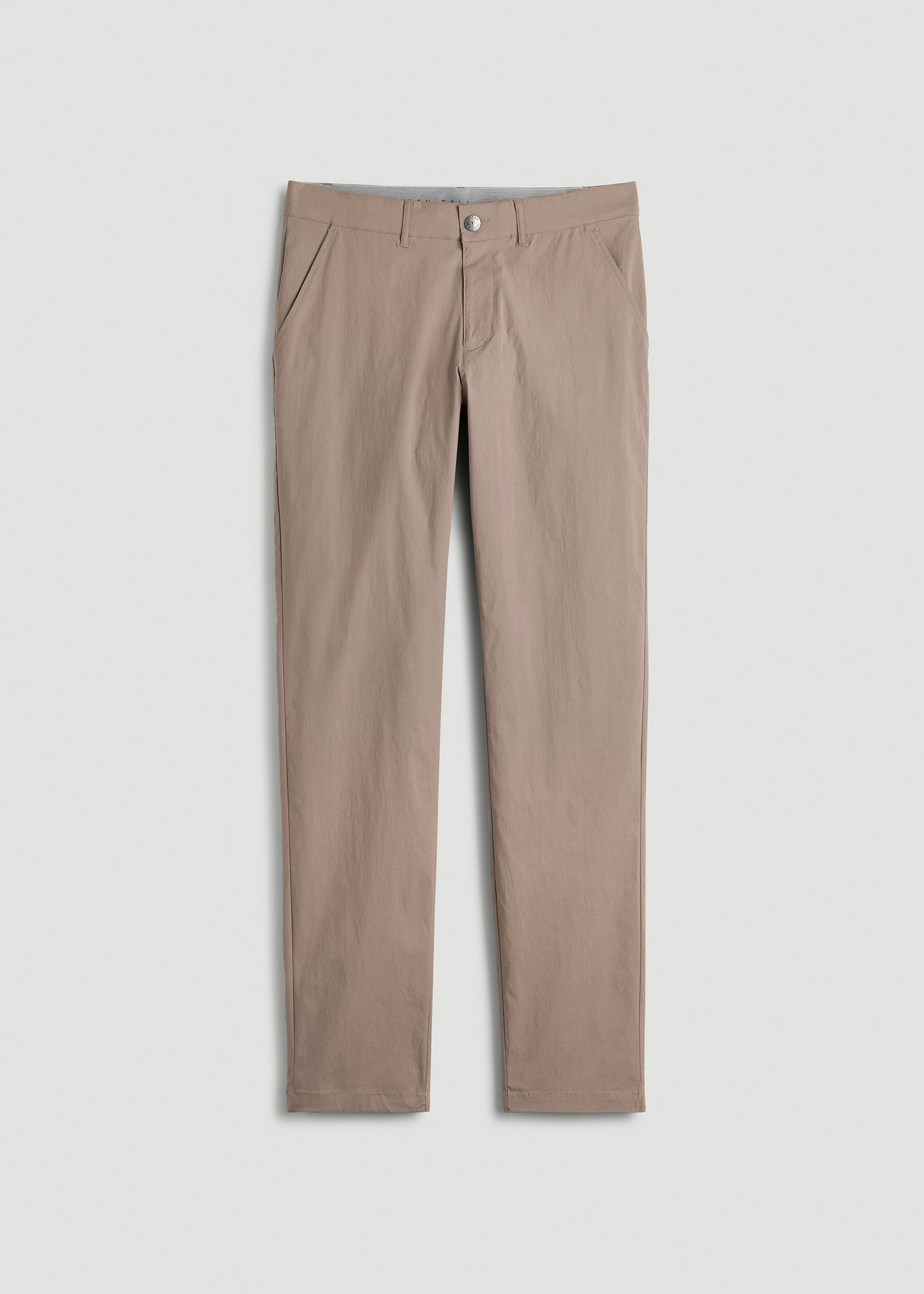 American Tall Men TAPERED FIT Traveler Chino Pants for Tall Men in Dark Sand