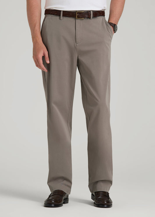 American Tall Men 4 Way Stretch Commuter RELAXED Chino Pants for Tall Men in Portobello
