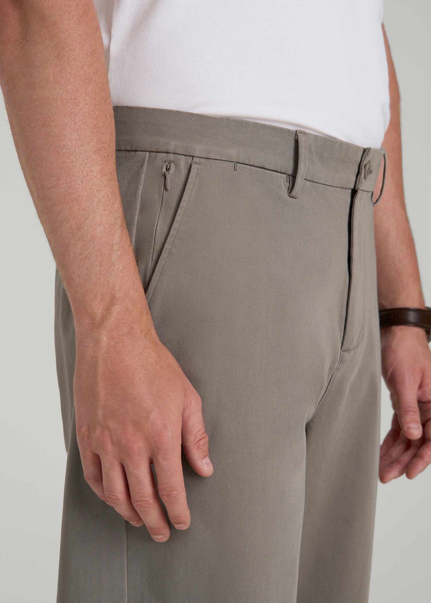 American Tall Men 4 Way Stretch Commuter RELAXED Chino Pants for Tall Men in Portobello