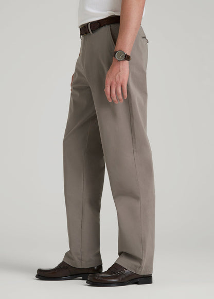 American Tall Men 4 Way Stretch Commuter RELAXED Chino Pants for Tall Men in Portobello