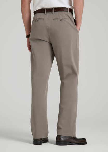 American Tall Men 4 Way Stretch Commuter RELAXED Chino Pants for Tall Men in Portobello
