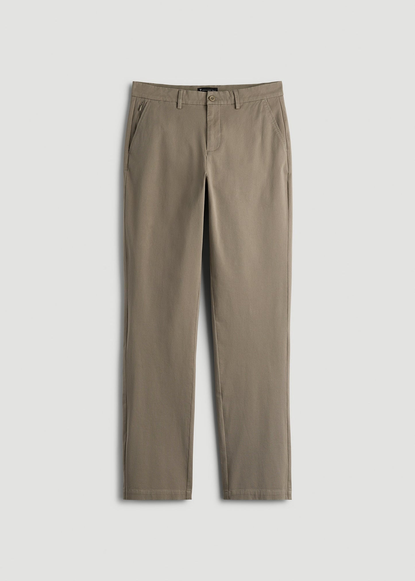 American Tall Men 4-Way Stretch Commuter Straight Chino Pants for Tall Men in Dusty Khaki