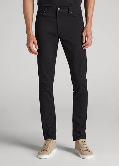 American Tall Men Carman TAPERED Fit Five Pocket Pants for Tall Men in Black