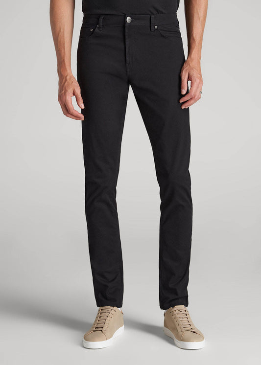 American Tall Men Carman TAPERED Fit Five Pocket Pants for Tall Men in Black