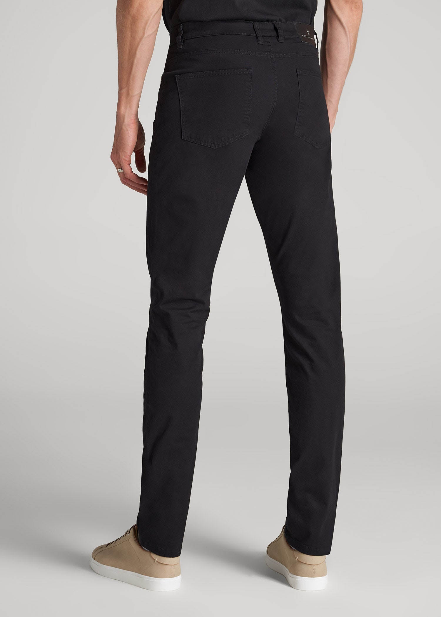 American Tall Men Carman TAPERED Fit Five Pocket Pants for Tall Men in Black