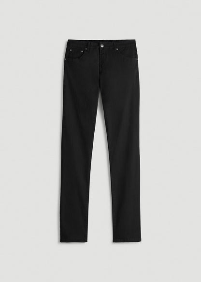American Tall Men Carman TAPERED Fit Five Pocket Pants for Tall Men in Black