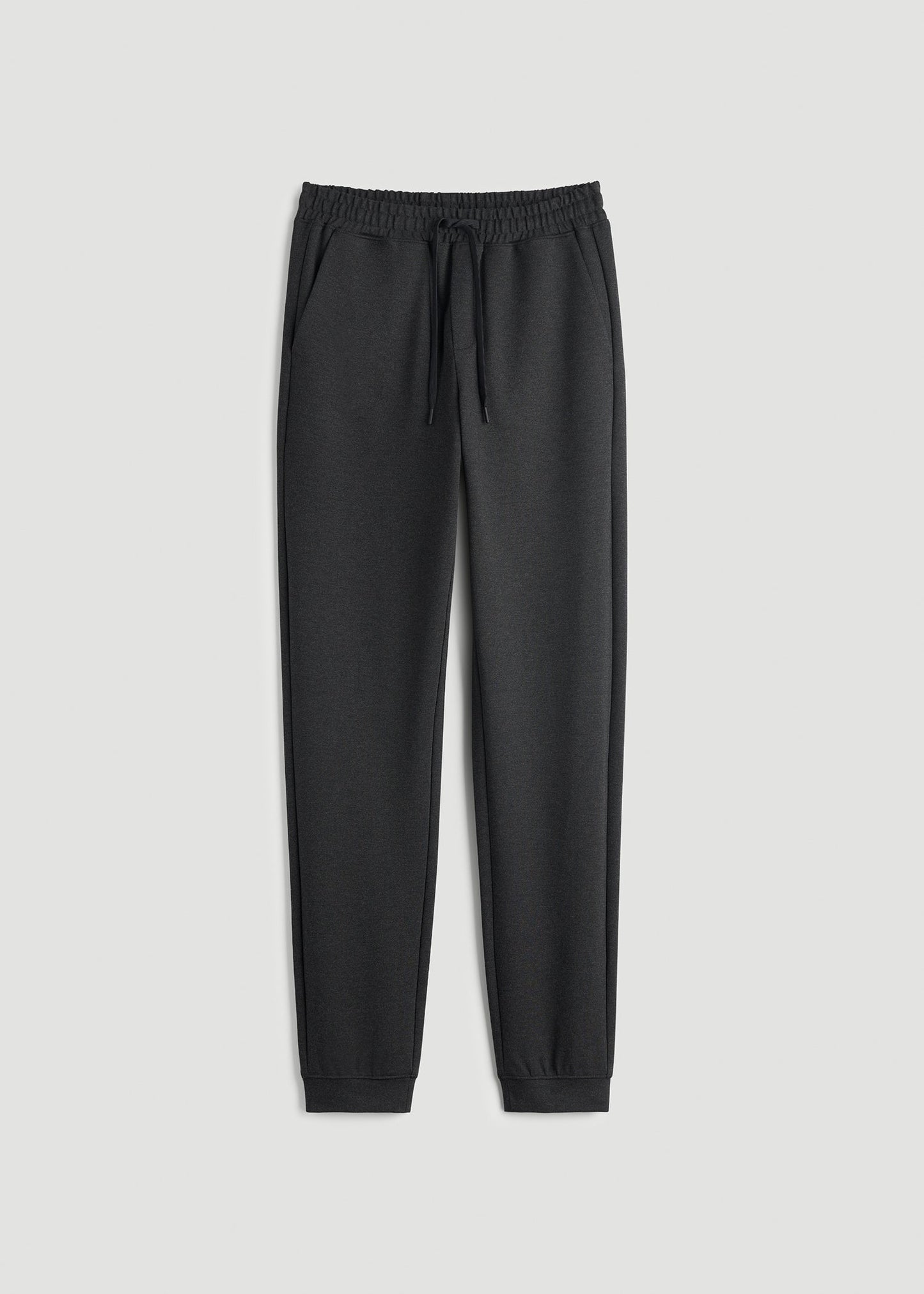 American Tall Men Soft Flex Ponte Jogger for Tall Men in Dark Charcoal Heather