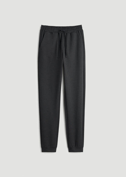 American Tall Men Soft Flex Ponte Jogger for Tall Men in Dark Charcoal Heather