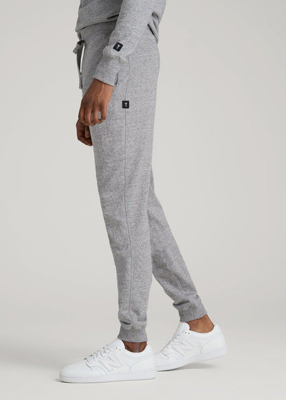 American Tall Men Wearever 2.0 French Terry Joggers for Tall Men in Heathered Grey