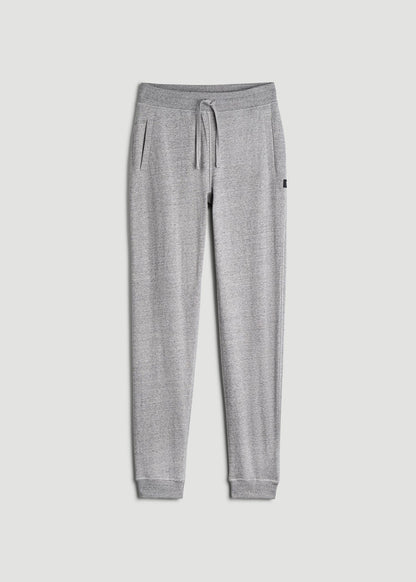 American Tall Men Wearever 2.0 French Terry Joggers for Tall Men in Heathered Grey