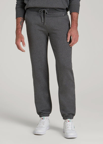 American Tall Men Wearever 2.0 Fleece Sweatpants for Tall Men in Charcoal Mix
