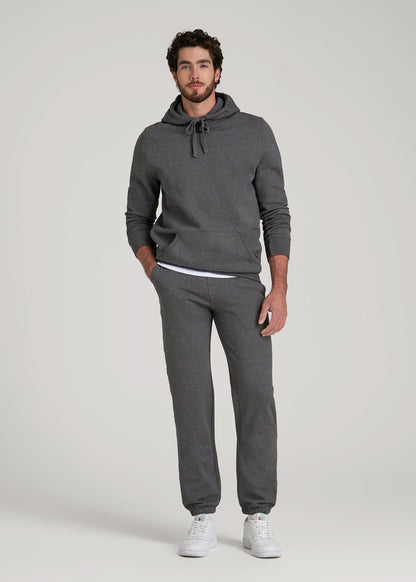 American Tall Men Wearever 2.0 Fleece Sweatpants for Tall Men in Charcoal Mix