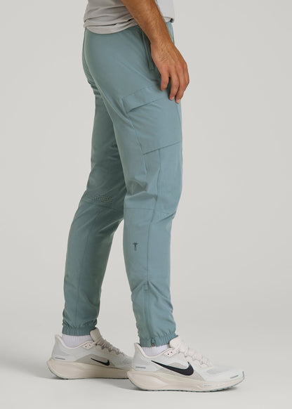 American Tall Men Featherweight Cargo Training Jogger for Tall Men in Trooper