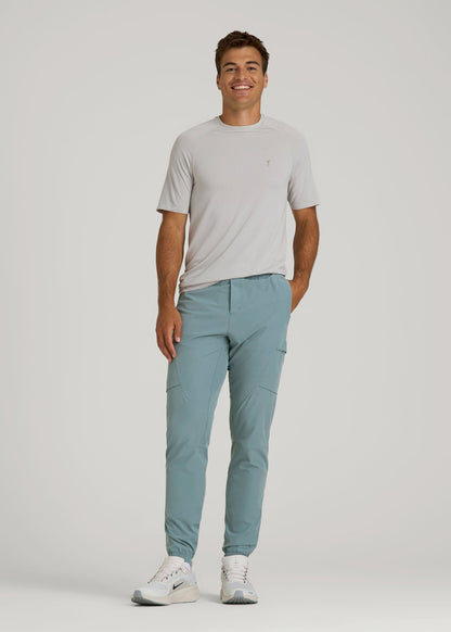 American Tall Men Featherweight Cargo Training Jogger for Tall Men in Trooper