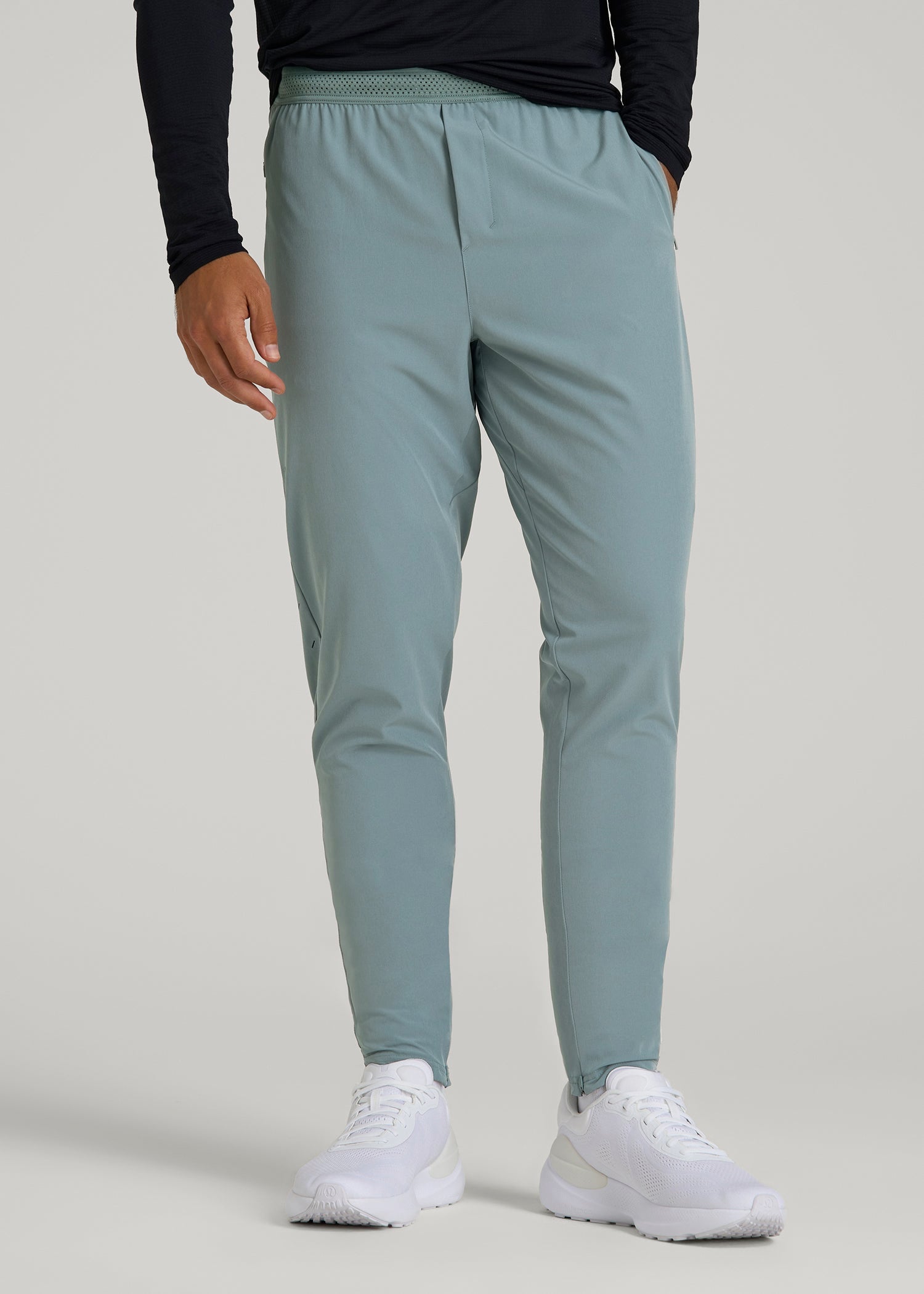American Tall Men Featherweight Running Pants for Tall Men in Trooper