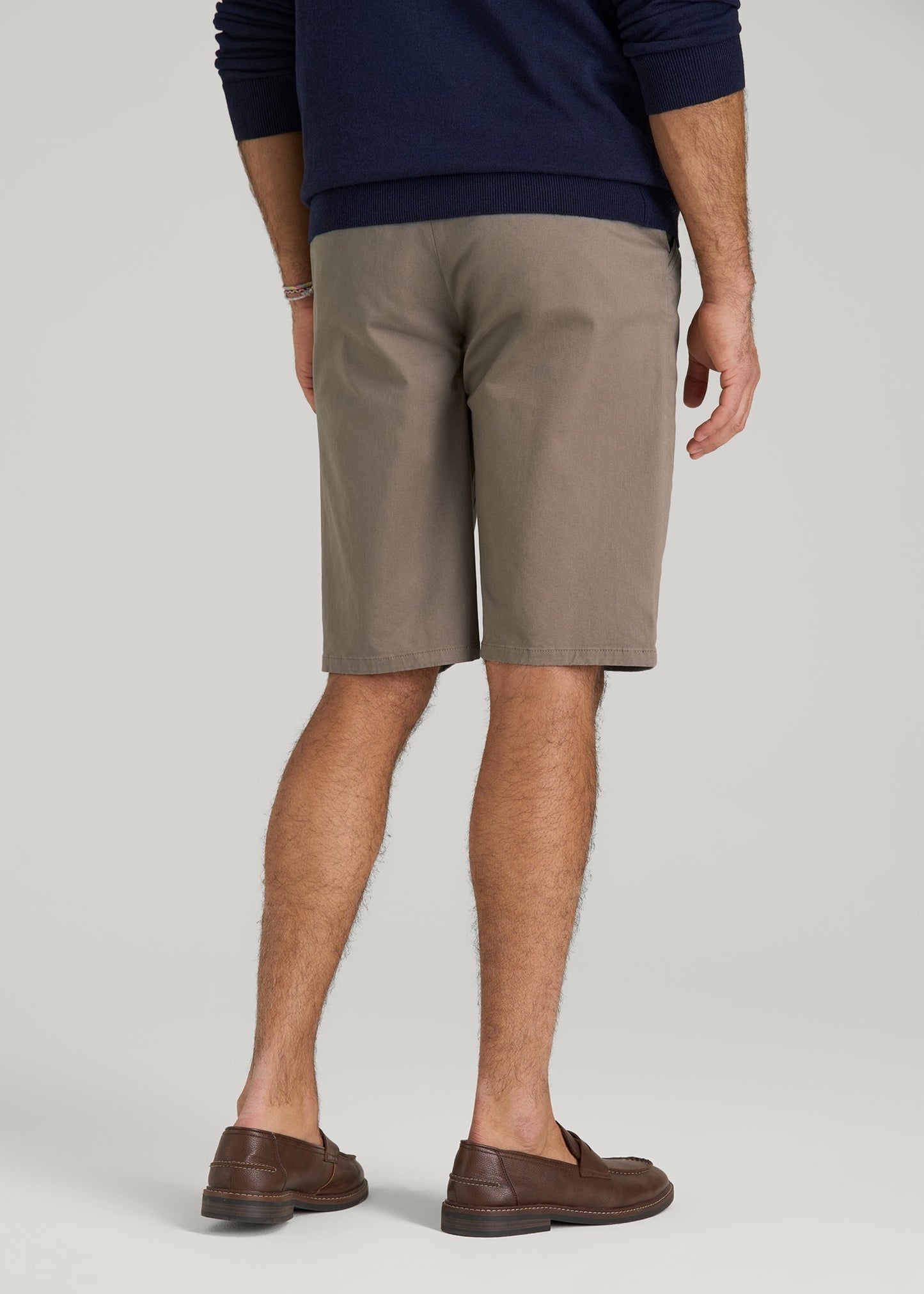 American Tall Men Chino Shorts for Tall Men in Dark Sand