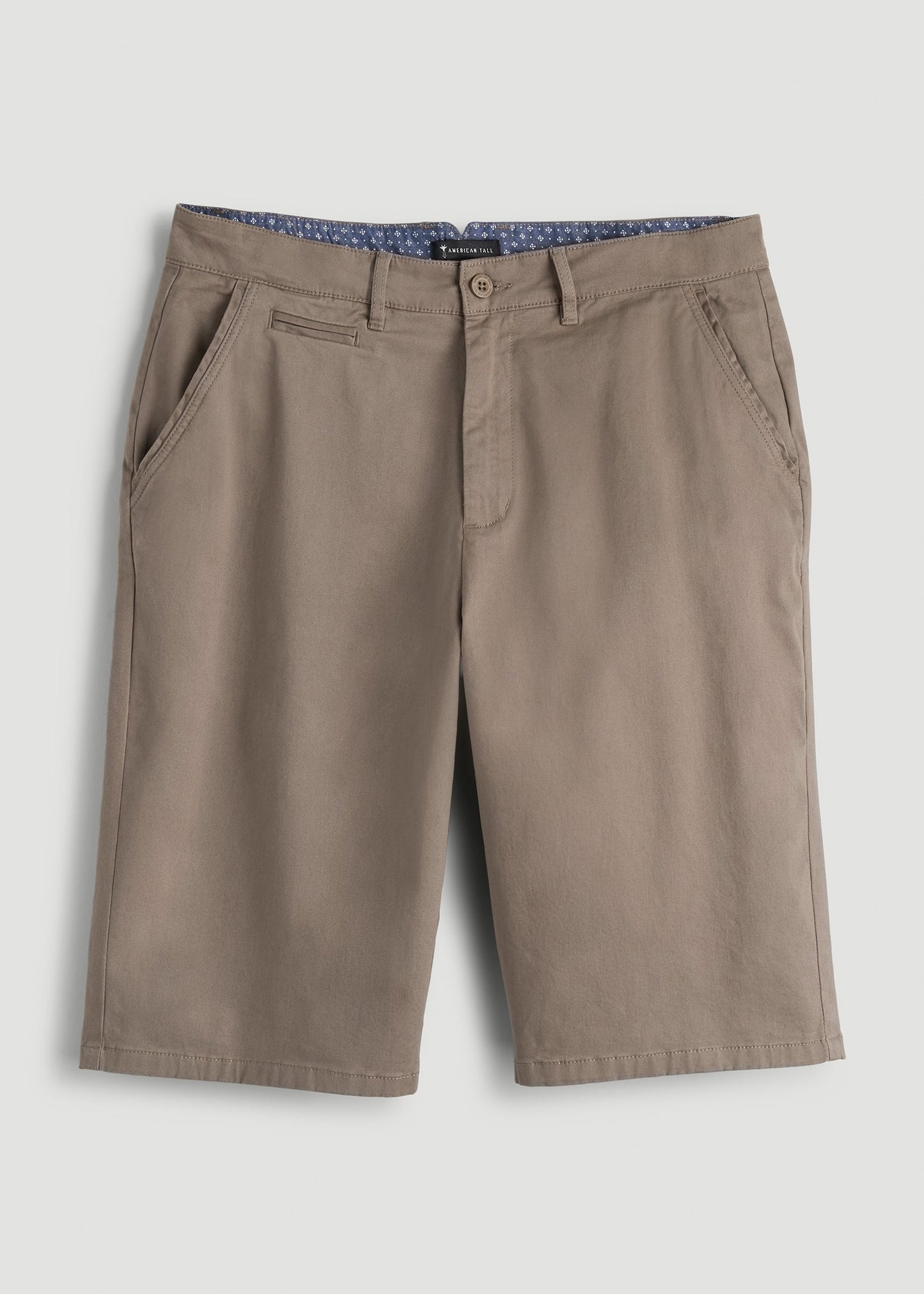 American Tall Men Chino Shorts for Tall Men in Dark Sand