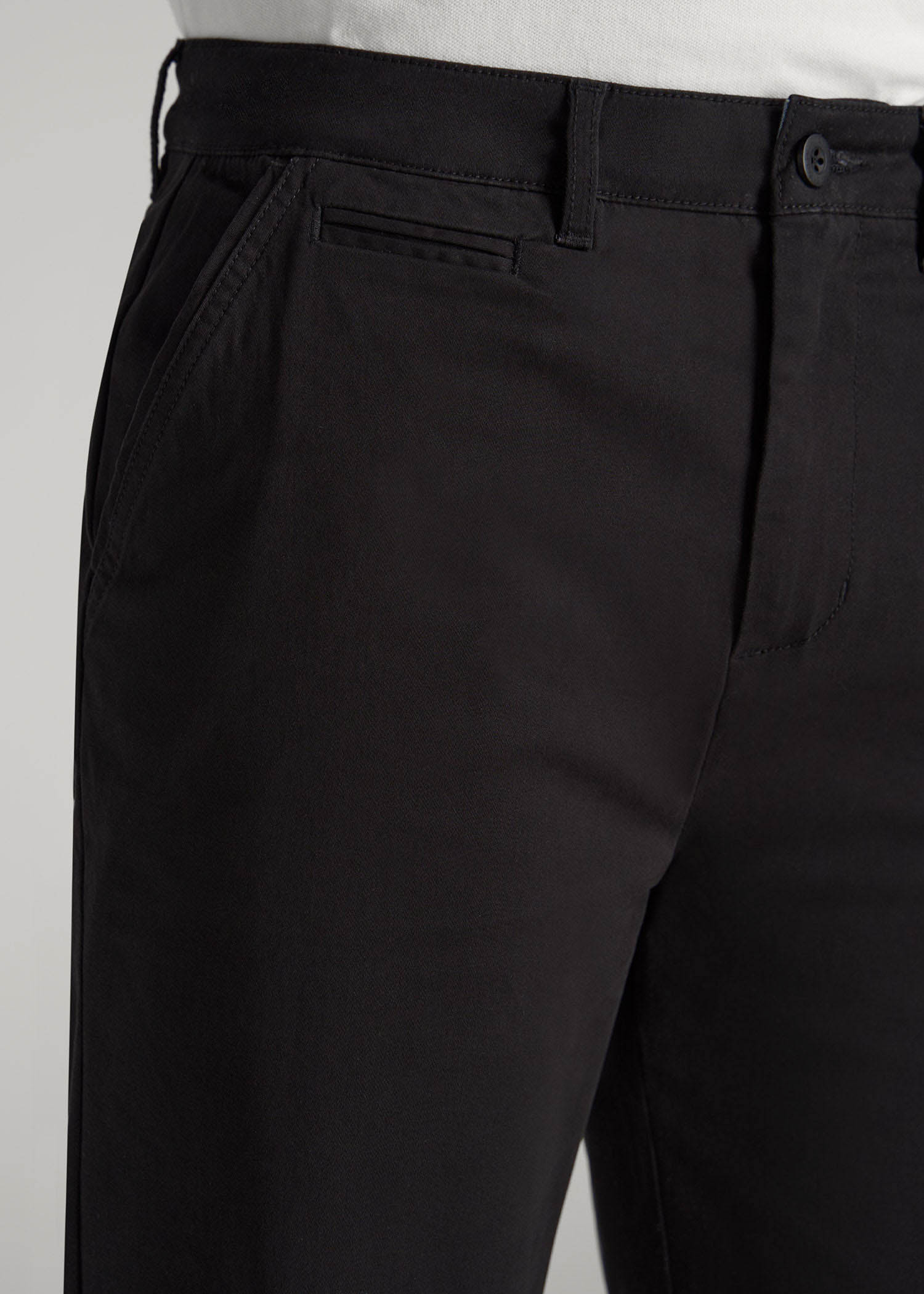 American Tall Men Chino Shorts for Tall Men in Black