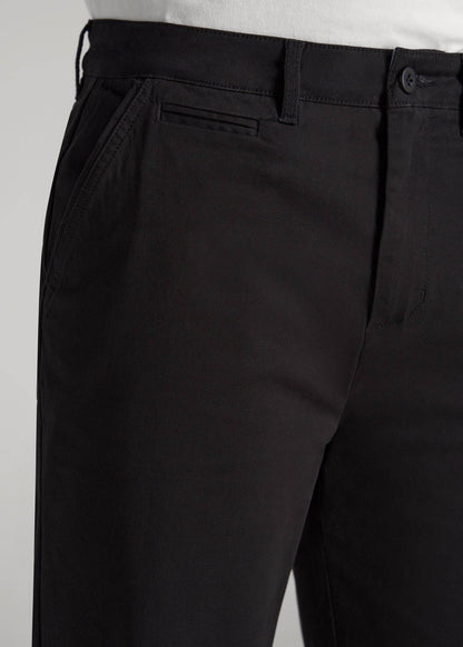 American Tall Men Chino Shorts for Tall Men in Black