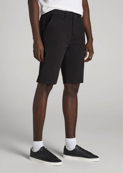 American Tall Men Chino Shorts for Tall Men in Black