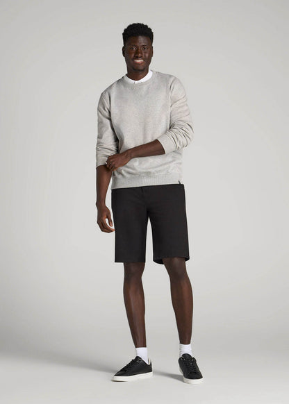 American Tall Men Chino Shorts for Tall Men in Black