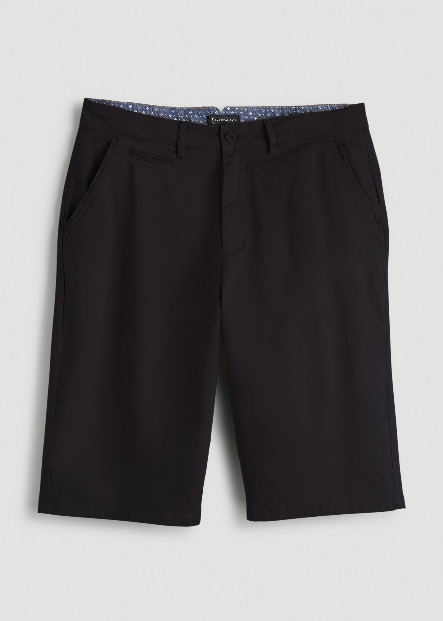 American Tall Men Chino Shorts for Tall Men in Black