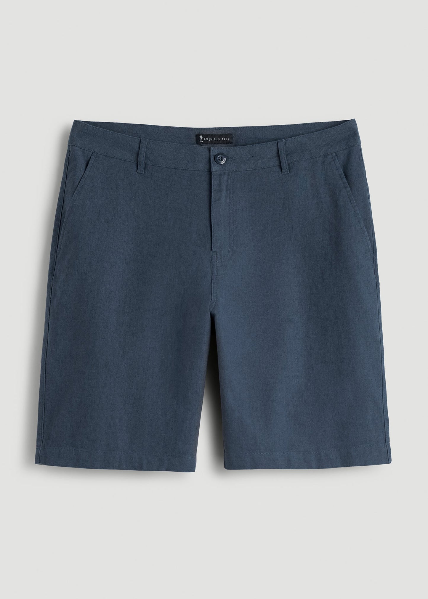 American Tall Men Linen Shorts For Tall Men in Chambray Linen