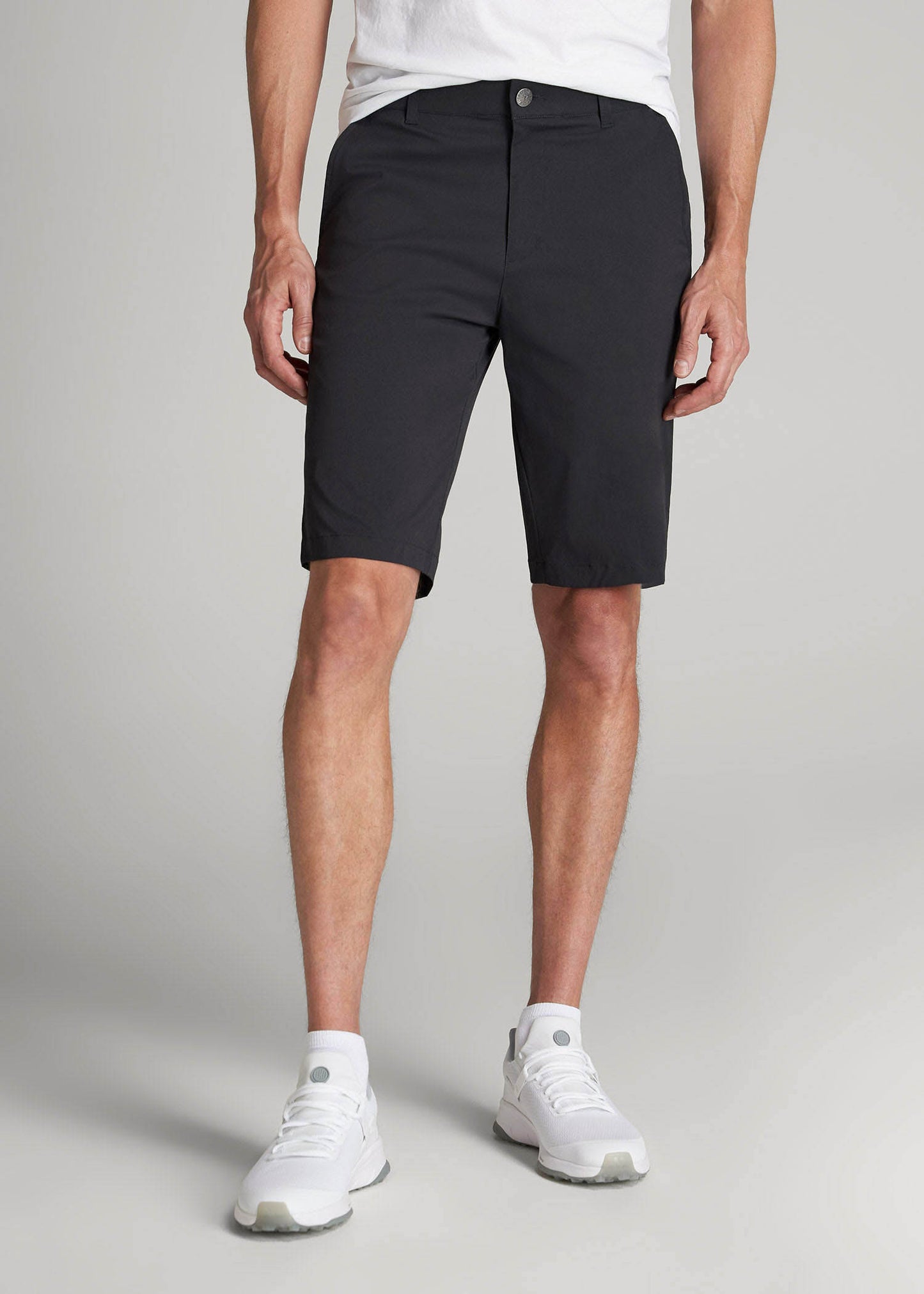 American Tall Men Traveler Chino Shorts for Tall Men in Black
